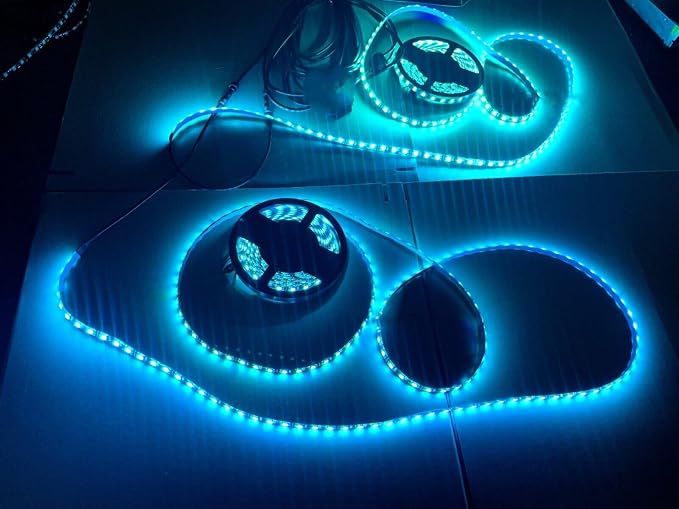 Black Out Full Tinted Smoked LEDs x4PCS 2FT 24" 60CM RGB Dream Color Chasing - Image 6