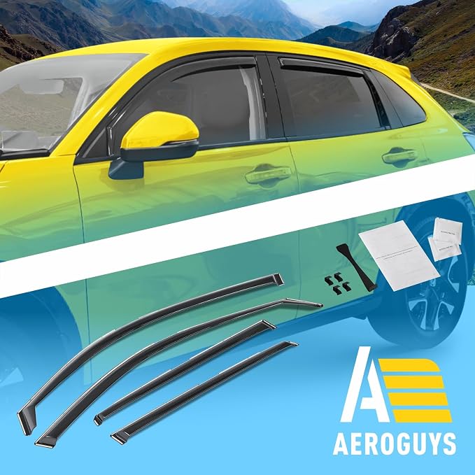 Extra Durable Window Deflectors in-Channel Window Visors Rain Guards Fit - Image 8