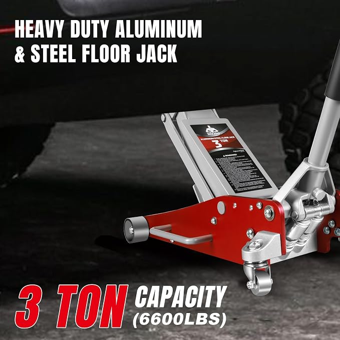3 Ton Low Profile, Aluminum and Steel Racing Floor Jack - Image 6
