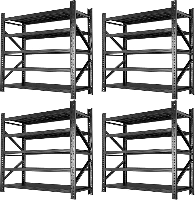 Metal Garage Shelving Heavy Duty, 5-Tier Adjustable Wire Storage Garage Shelves by Koestem