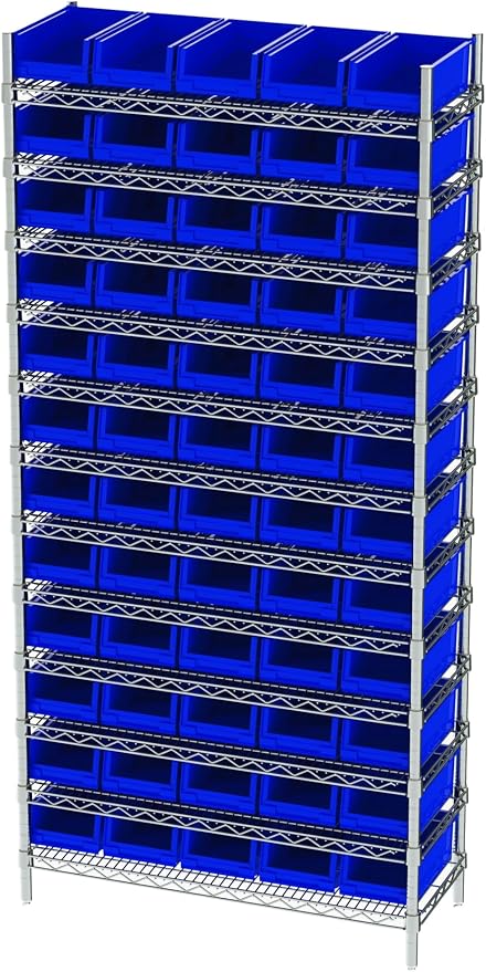 Hudson Exchange 36x14x74, Industrial Wire Shelving Unit by HudsonExchange