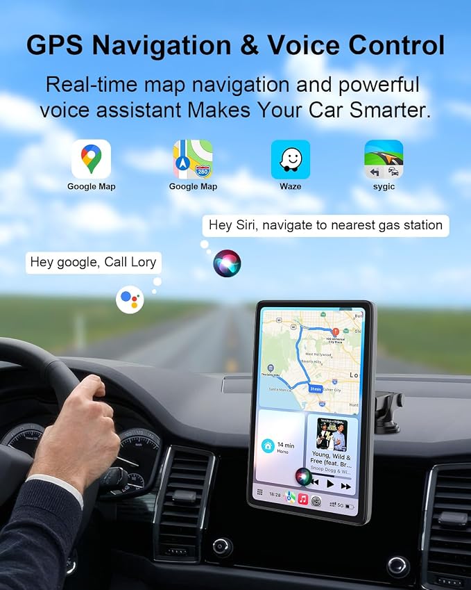 Upgraded Apple Carplay Screen for Car, Car Play Supports Netflix/YouTube/TikTok - Image 4