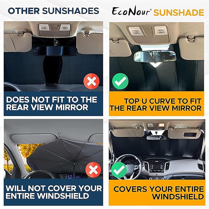 EcoNour Accordion Windshield Sun Shade - Image 7
