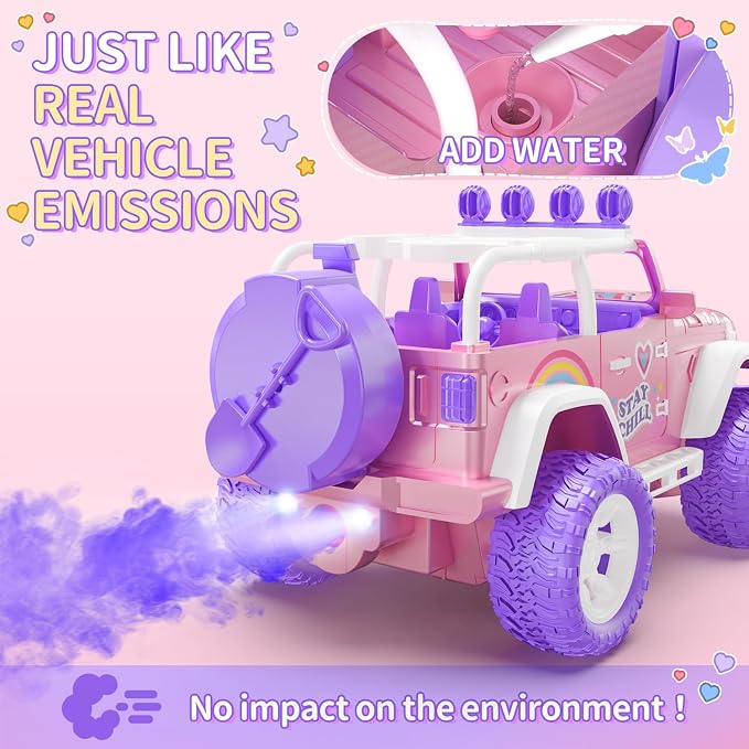 DEERC Pink Remote Control Car for Girls - Image 3