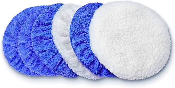 9 to 10 Inch Car Polisher Pad Bonnet, 10*Microfiber+5*Woollen - Image 2