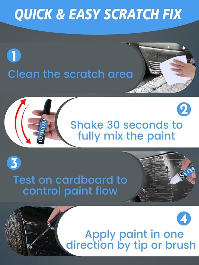 SYOAUTO White Touch Up Paint for Cars - Image 7