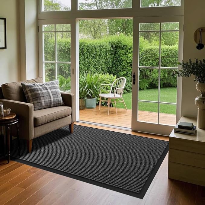Front Door Mat, Commercial Floor Entrance, Low Profile, Durable Rubber Backing - Image 9