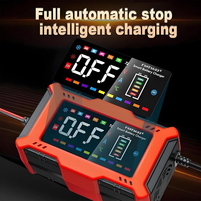 LiFePO4/Lead Acid Battery Charger Smart Battery Trickle Charger 12V 6A - Image 2