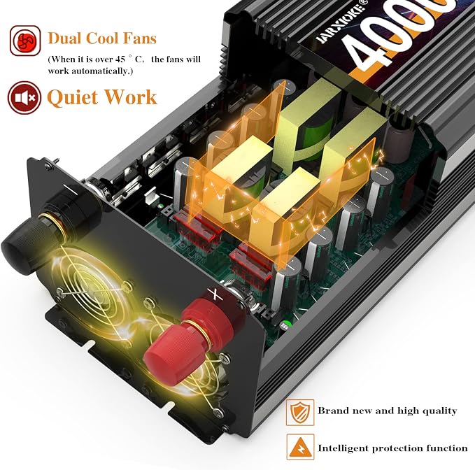 4000 Watt Power Inverter 12V DC to 110V 120V Converter - Image 2