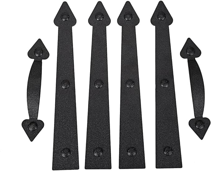 Magnetic Decorative Garage Door Curb Appeal Faux Hinges Handles Hardware Kit by AntiqueSmith