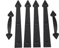 Magnetic Decorative Garage Door Curb Appeal Faux Hinges Handles Hardware Kit by AntiqueSmith
