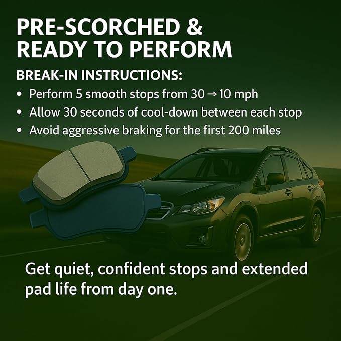 Premium Semi-Metallic Rear Brake Pads Compatible - Image 9