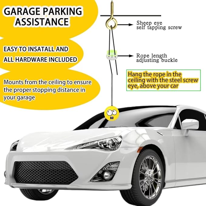 Double Garage Parking Aid-Parking Ball Guide System, Parking Assistant kit - Image 3