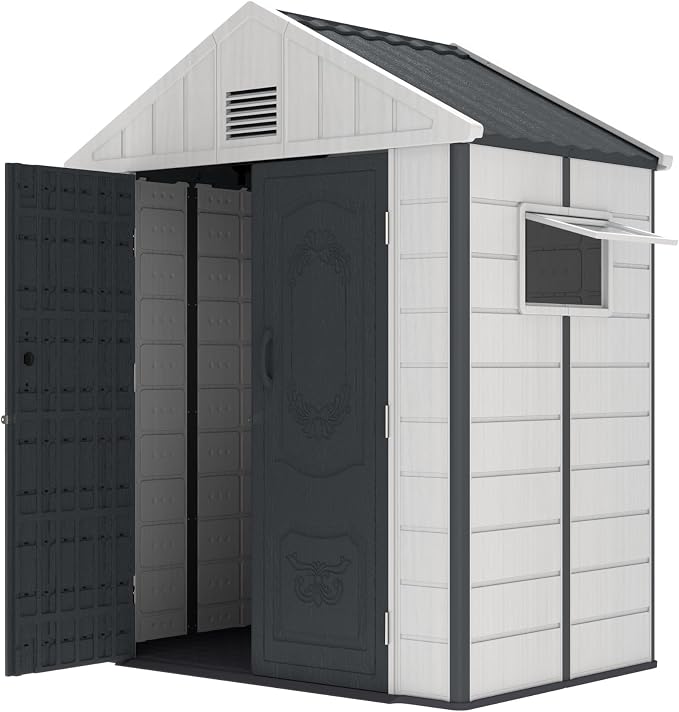 Kingdura 6x4 FT Resin Outdoor Storage Shed by Unknown