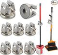 MUTUACTOR Magnetic Broom Holders, No Drilling Magnetic Hooks Broom Mop Brackets by MUTUACTOR