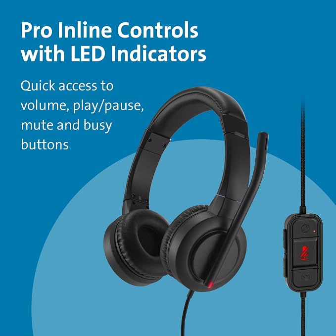 Kensington H1000 USB-C On-Ear Headset, 270° Rotating Noise-Canceling Microphone - Image 5