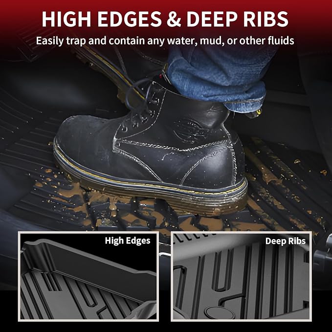 LASFIT Floor Mats for Ford Edge 2015-2024 SE/SEL/SEL - Image 3