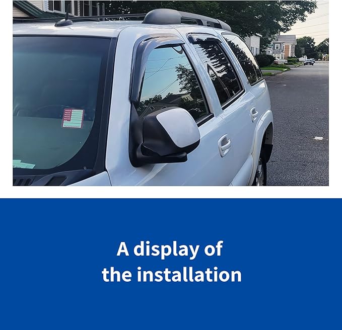 4pc Sun Rain Guards Window Visor Wind Deflector Compatible - Image 5