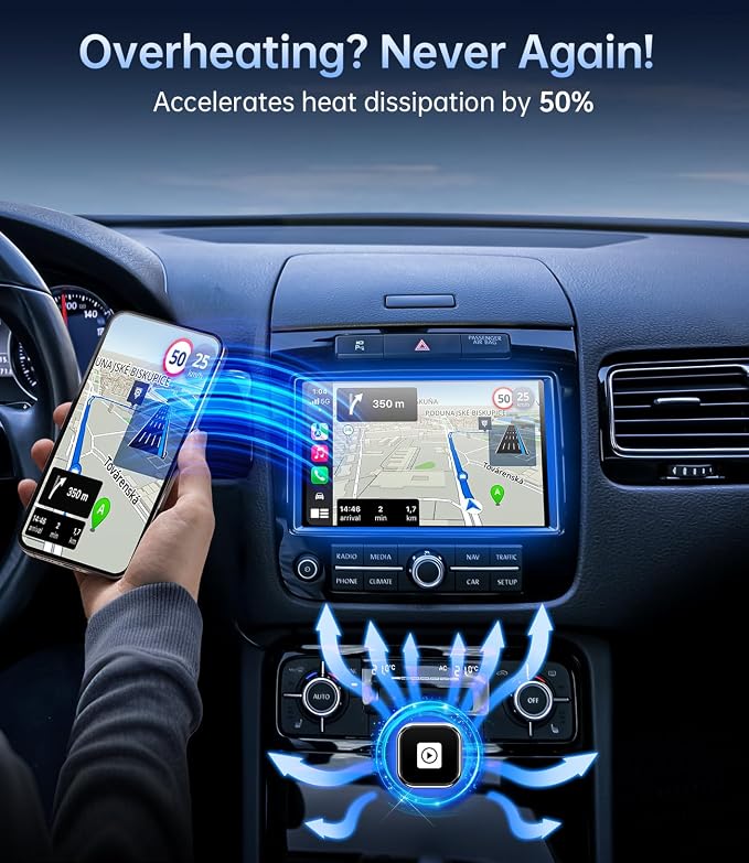 Wireless Carplay Adapter, 2025 Upgrade Mini USB Design - Image 4