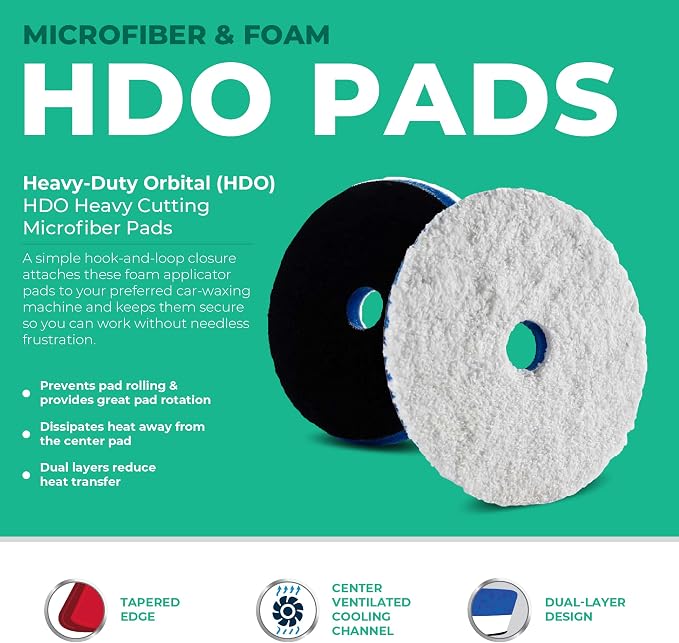 5.5" HDO Microfiber Cutting Pad – Lake Country Manufacturing – - Image 2