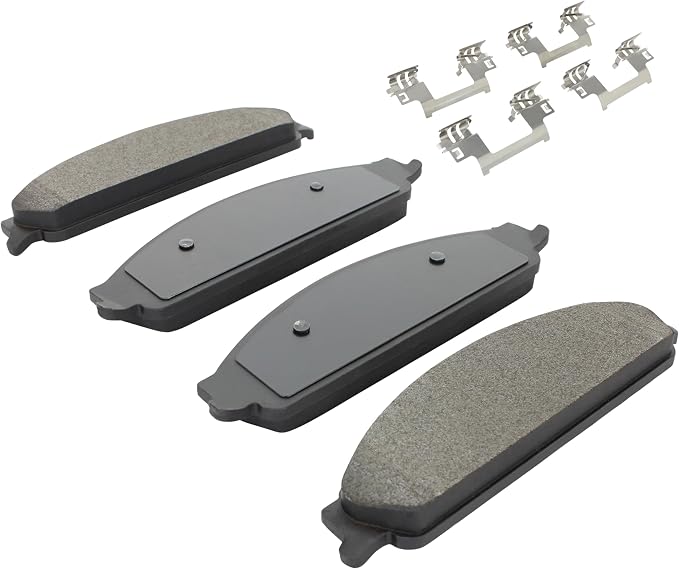 Premium Semi-Metallic Front Brake Pads Compatible - Image 2
