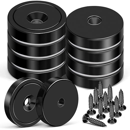 MIKEDE 10 Pack Strong Magnets Heavy Duty, 150LB Neodymium Cup Magnets by MIKEDE