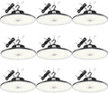 BBESTLED 9 Pack LED High Bay Lights 240W 33, 600LM 5000K, Dimmable UFO LED High by BBESTLED