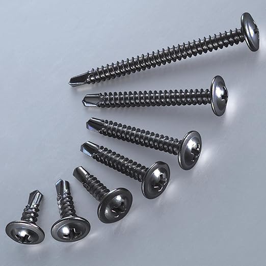 Wensilon #10×1-1/2” for Sheet Metal Self-Tapping Screws 410 Black Stainless - Image 2