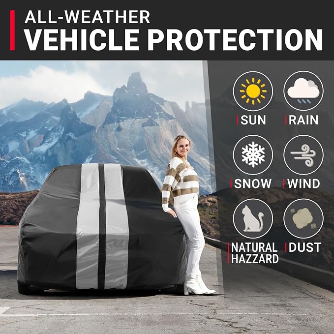 iCarCover Custom Car Cover for Chevy 150, 210 2-Door, 4-Door Waterproof All - Image 2