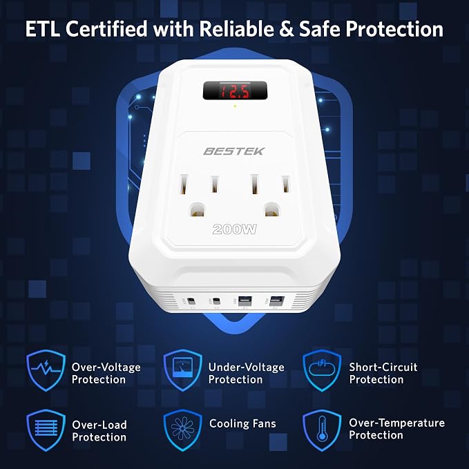 BESTEK 200W Car Power Inverter - Image 3