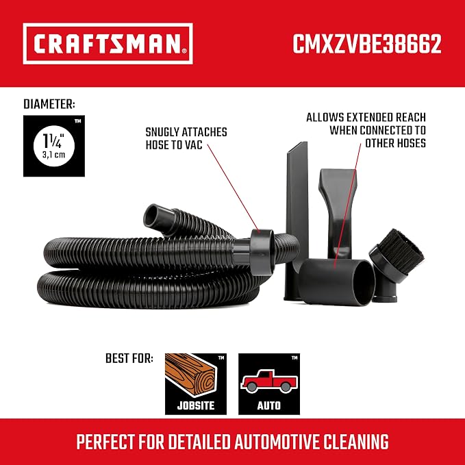 CRAFTSMAN CMXEVBE17590 9 Gallon 4.25 Peak HP Wet Dry Vac, Portable Shop Vacuum - Image 3