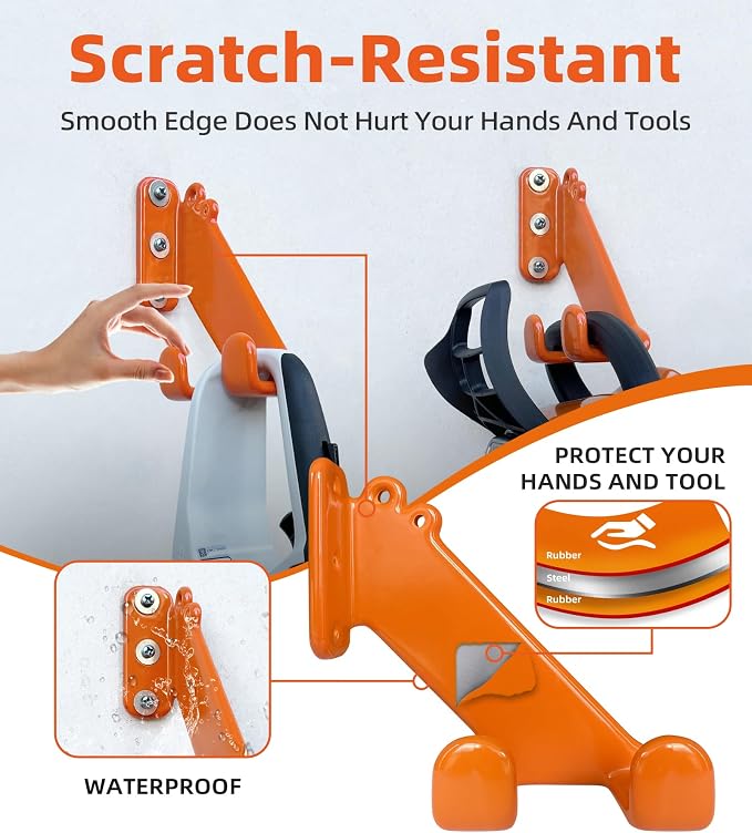 Chainsaw Hanger, 4 Pack Chainsaw Wall Mount, Heavy Duty Chainsaw Holder - Image 3