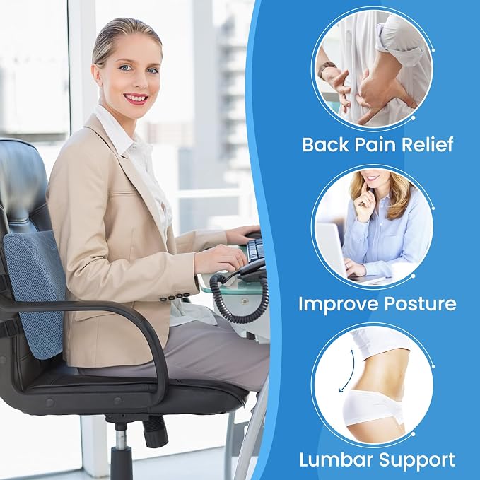 Lumbar Support Pillow for Office Chair Back Support Lumbar Pillow for Car - Image 4