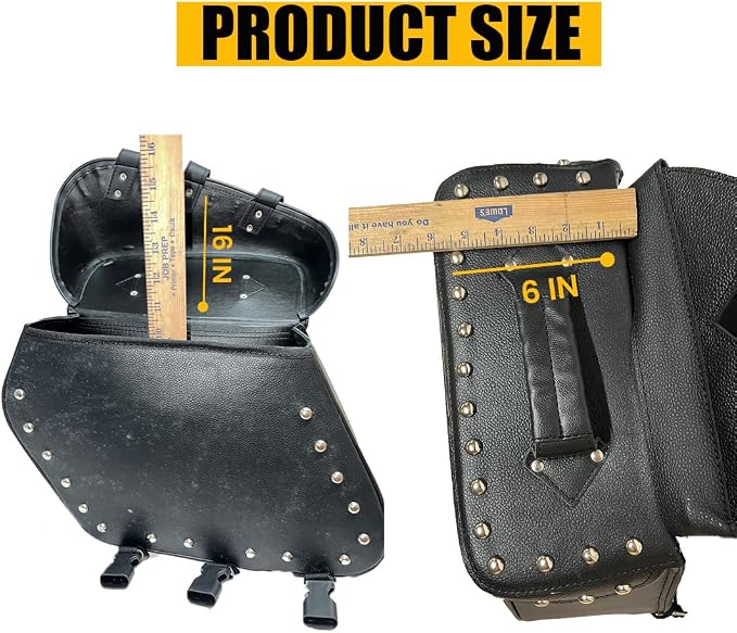 Motorcycle Saddlebags, 33L Large Capacity Saddle Bags Motorcycles, Genuine - Image 9