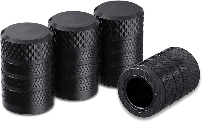 CKAuto Tire Valve Stem Caps, Anodized Aluminum Tire Valve Cap Set, Corrosion by CKAuto