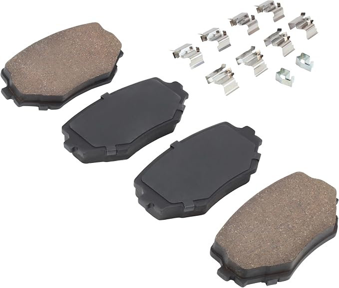 Premium Semi-Metallic Front Brake Pads Compatible - Image 2