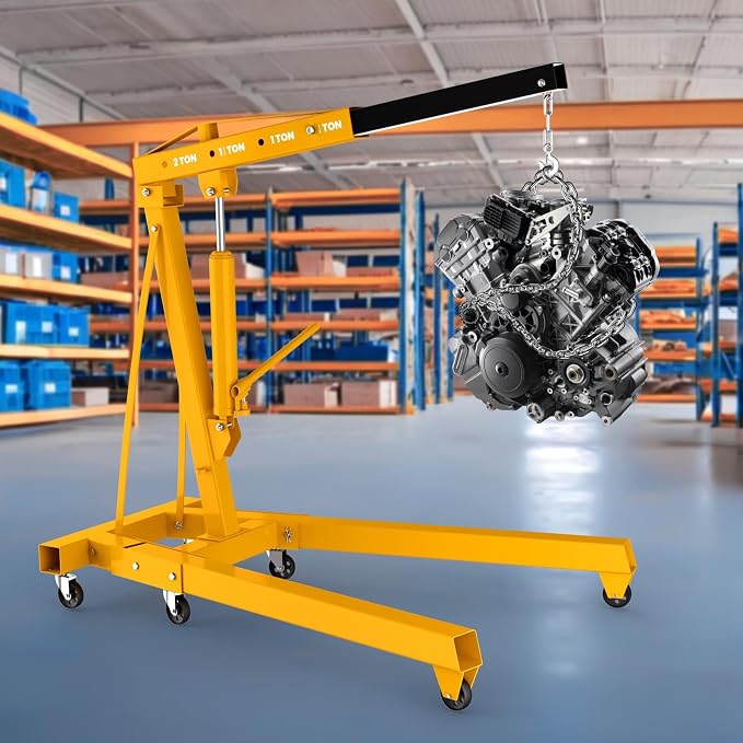2-Ton Folding Hydraulic Engine Hoist - Image 5