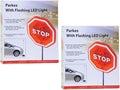 Flashing LED Light Parking Stop Sign by AndalusBrand