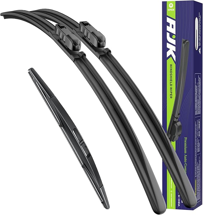 AJK Wiper Blades for Honda HR-V 2023 2024 2025, 3 Piece All Weather OEM Quality by AJK