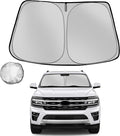 Windshield Sun Shade for 2018-2025 Ford Expedition Foldable Sun Sunshade for by Fonowka