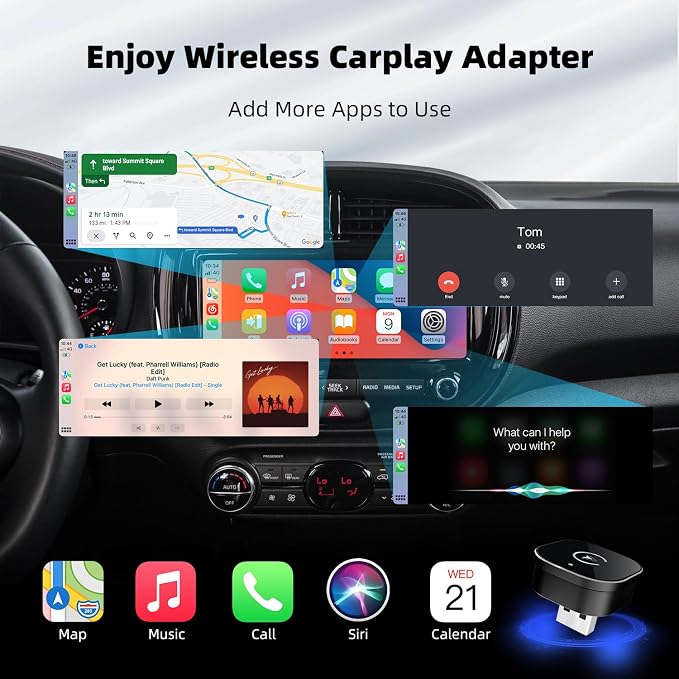 Wireless CarPlay Adapter for iPhone, Mini USB Design for Cars - Image 5