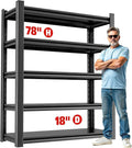 Heavy Duty Metal Garage Shelving Unit, Adjustable Steel Storage Racks, 5-Tier by OLLRRACT