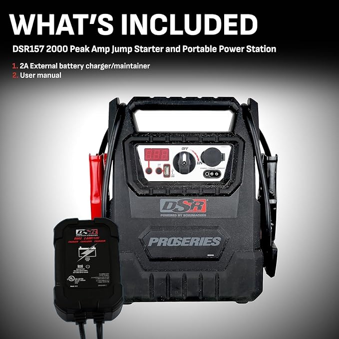 Schumacher Electric DSR ProSeries Car Battery Jump Starter, Maintainer & - Image 4