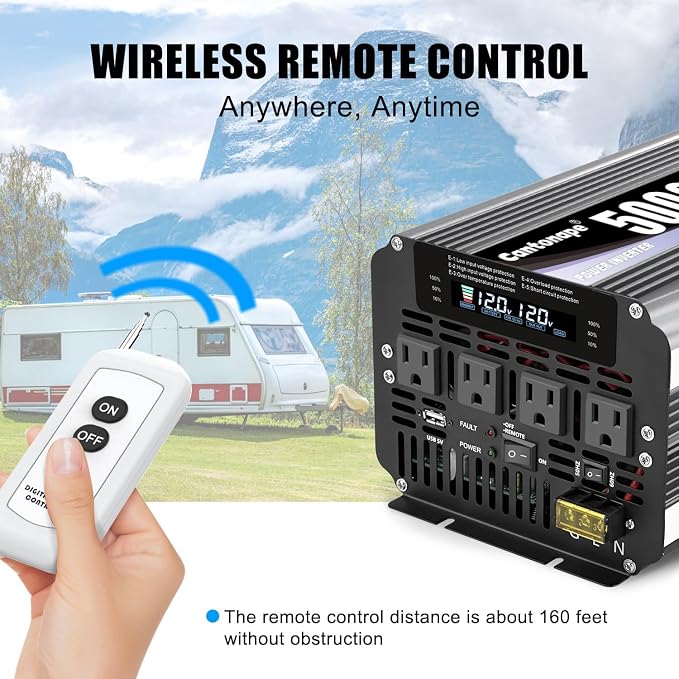 5000W Power Inverter 12V to 110V/120V DC to AC - Image 8