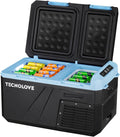 25L Car Refrigerator Freezer, 27QT Dual Zone Portable Compressor Cooler by Tecnolove