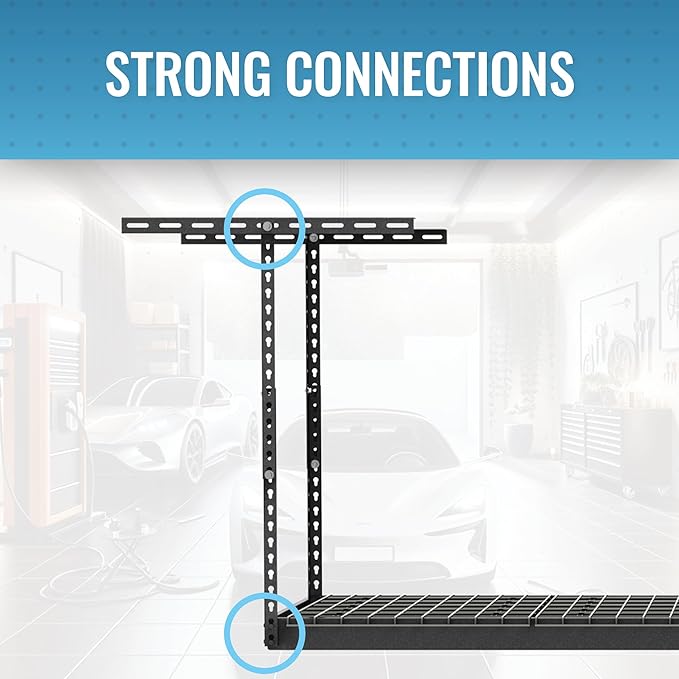 MonsterRax Overhead Garage Storage Rack 2x8, Ceiling Mounted Shelving, - Image 4