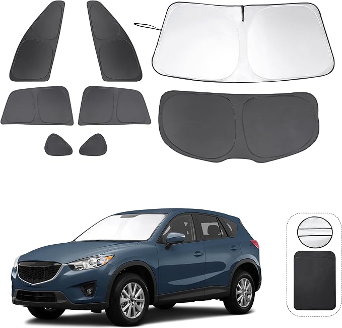 TINGLU Window Shades for Mazda CX-5 2013 2014 2015 2016 Accessories Car Side by TINGLU