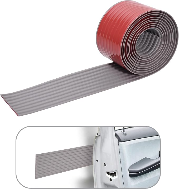 RUBBER BOND Garage Wall Protectors - 4in x 10ft Strong Self-Adhesive Rubber - Image 2