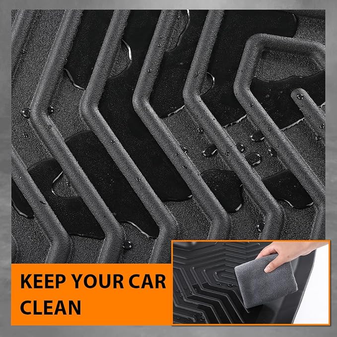 G-PLUS Floor Mats Fit for Chevy Colorado/GMC Canyon Crew Cab 2023 2024 2025 - Image 7