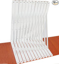 12 Pack L16 x H 10" White Heavy Duty Shelf Brackets by MHMYDZ